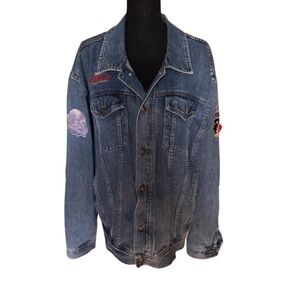 Denim Patched Jacket Outdoor Expedition